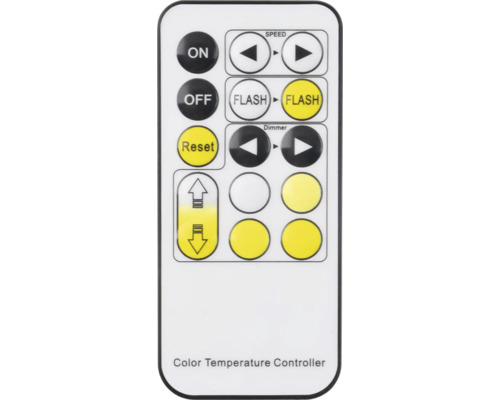 Télécommande pour contrôler la température de couleur