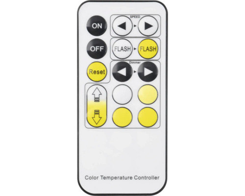 Télécommande pour contrôler la température de couleur
