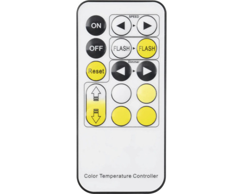 Télécommande pour le contrôle de la température de couleur