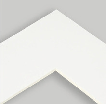 Ausschnitt eines weißen Bilderrahmens