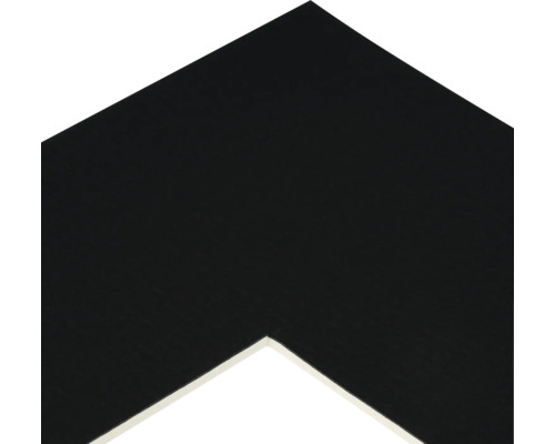 Ecke eines schwarzen Bilderrahmens