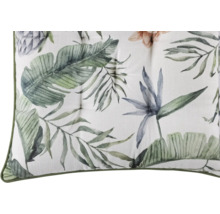 Coussin avec motif de plantes