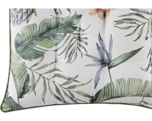 Coussin avec motif de plantes
