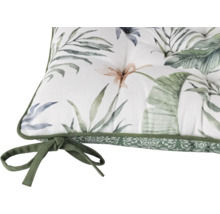Coussin de chaise avec motif floral et liens