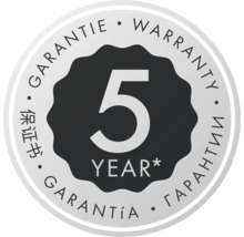 Sceau de garantie de cinq ans