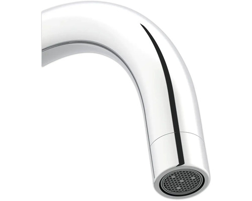 Vue détaillée d'un bec de robinet