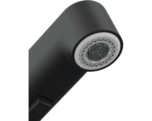 Vue détaillée d'une douchette de robinet de cuisine