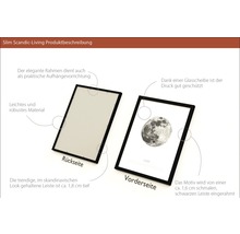 Slim Scandic-Living Bilderrahmen mit Motiv und Rückseite