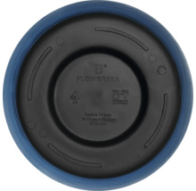 Unterseite eines Blumentopfes mit Drainageloch