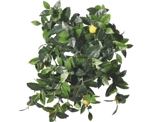 Künstlicher Zitronenbaum mit grünen Blättern und Zitronen
