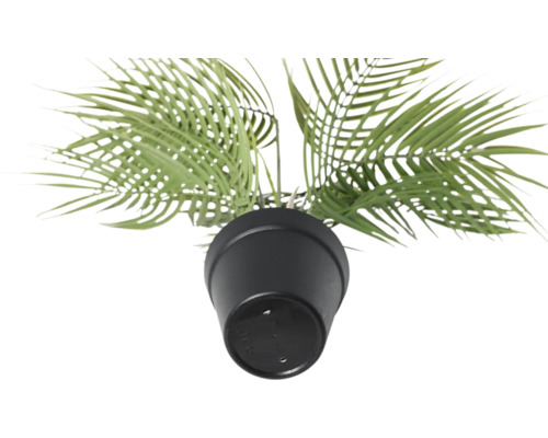 Kunstpflanze im Topf, Detailansicht von oben