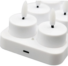 Bougies chauffe-plat LED avec station de charge