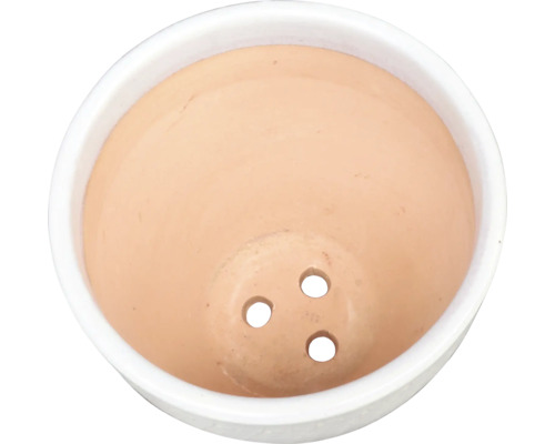 Pot de fleurs en terre cuite avec trous de drainage