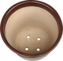 Pot de fleurs en céramique avec trous de drainage