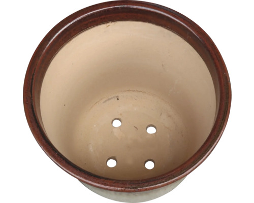 Pot de fleurs en céramique avec trous de drainage