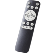Télécommande noire avec plusieurs boutons