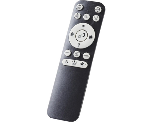 Télécommande noire avec plusieurs boutons