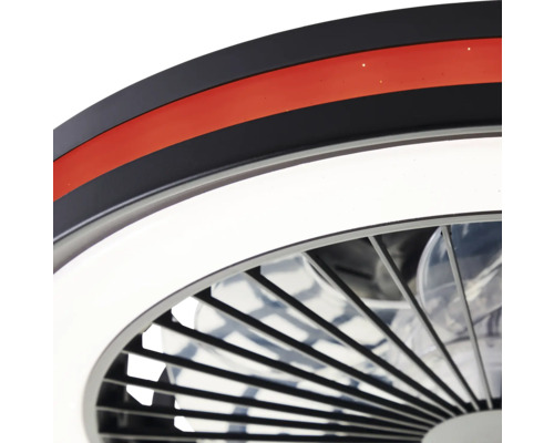 Vue détaillée d'un ventilateur de plafond