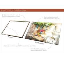 Gemälde auf Keilrahmen, 116x84 cm, mit mediterranem Motiv