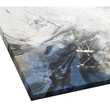 Detailansicht eines abstrakten Leinwandbildes
