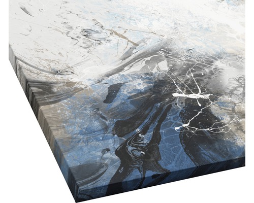 Vue détaillée d''une peinture abstraite sur toile