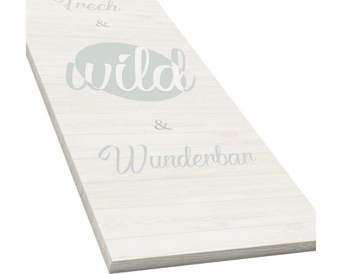 Panneau décoratif avec l''inscription Frech, Wild und Wunderbar