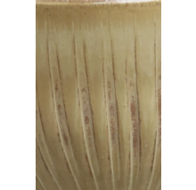 Gros plan d'une jardinière avec motif rainuré