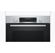 Bosch Einbaubackofen mit digitalem Display und Drehknöpfen