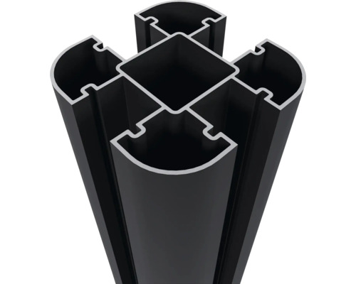 Aluminiumprofil im Querschnitt