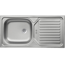 Évier en acier inoxydable avec égouttoir