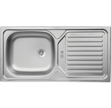 Évier en acier inoxydable avec égouttoir