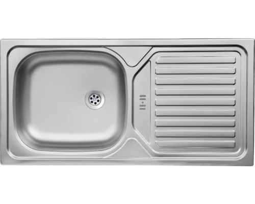 Évier en acier inoxydable avec égouttoir
