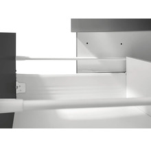 Coulisse de tiroir avec éléments métalliques