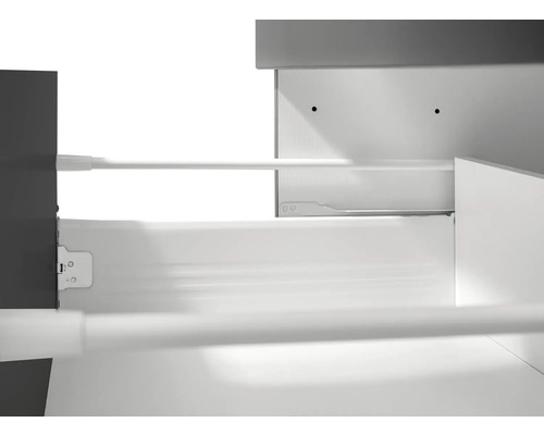 Armoire coulissante avec rails de guidage