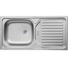 Spüle aus Edelstahl mit Abtropffläche