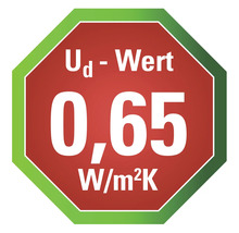 Valeur U 0,65 W/m²K