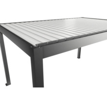 Pergola en acier avec toit à lamelles