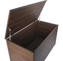 Coffre de jardin ouvert pour ranger les accessoires de jardin