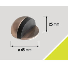 Türstopper aus Metall mit einem Durchmesser von 45 Millimetern und einer Höhe von 25 Millimetern
