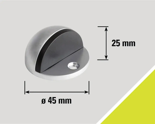 Türstopper aus Metall, Durchmesser 45 Millimeter, Höhe 25 Millimeter