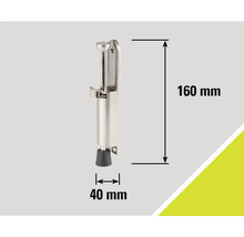 Türstopper aus Metall mit den Maßen 160 mm Höhe und 40 mm Breite