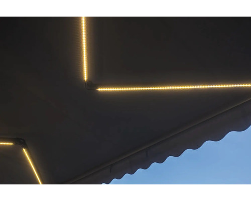 Store de terrasse avec éclairage LED