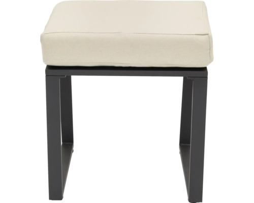 Tabouret avec structure métallique et coussin d'assise
