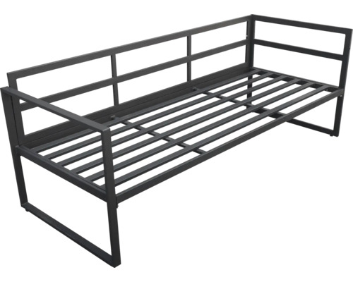 Structure pour banc de jardin en métal