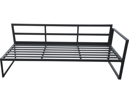 Banc de jardin en métal avec sommier à lattes pour l'extérieur