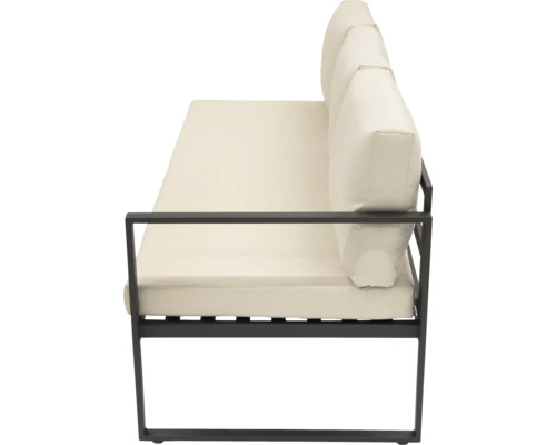 Fauteuil de jardin avec cadre en métal et rembourrage