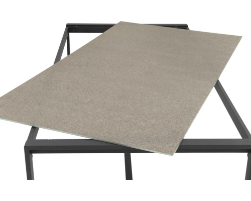 Plateau de table sur un piètement de table