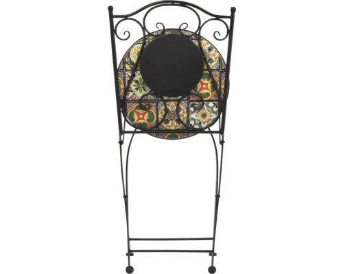 Stehtisch mit Mosaikplatte und Gestell aus Metall