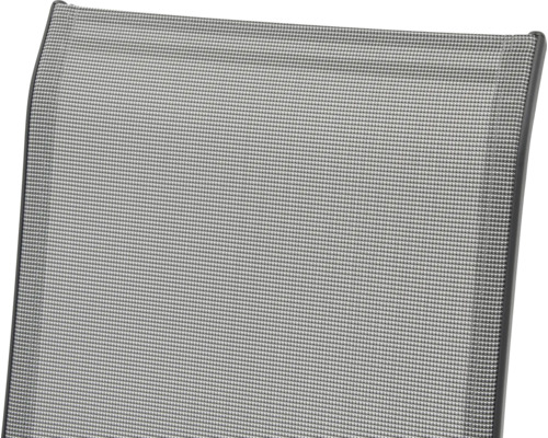 Vue détaillée du revêtement d'une chaise de jardin