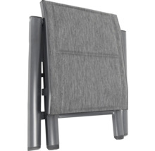 Chaise de jardin pliée avec revêtement en tissu